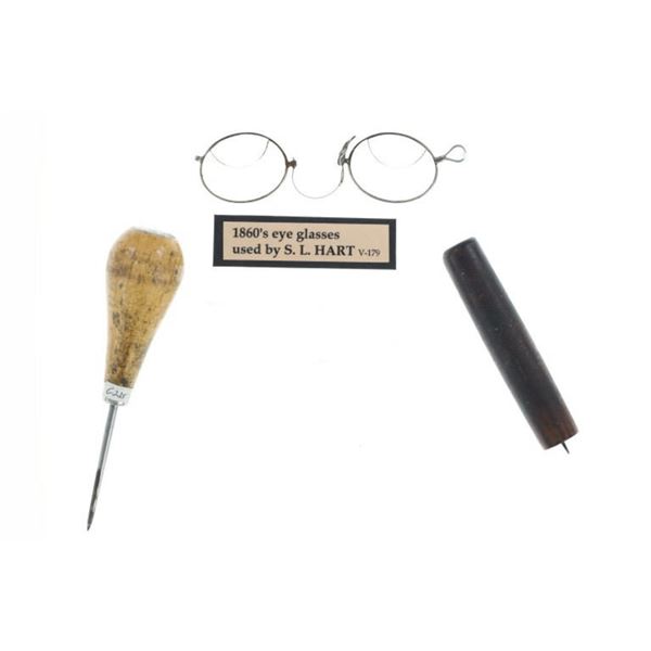 S. L. Hart Gunsmithing Tools & Glasses c 1880-1890