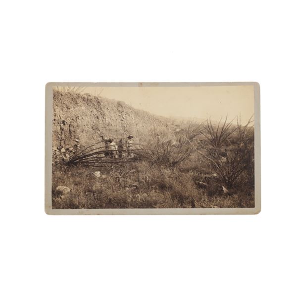 Rare C. S. Fly Boudoir Card Sonora Earthquake 1887