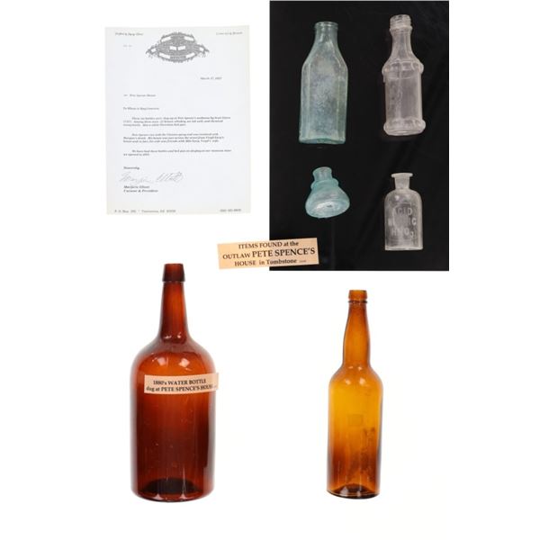 Glass Bottles Found At Pete Spence's House 1880-90