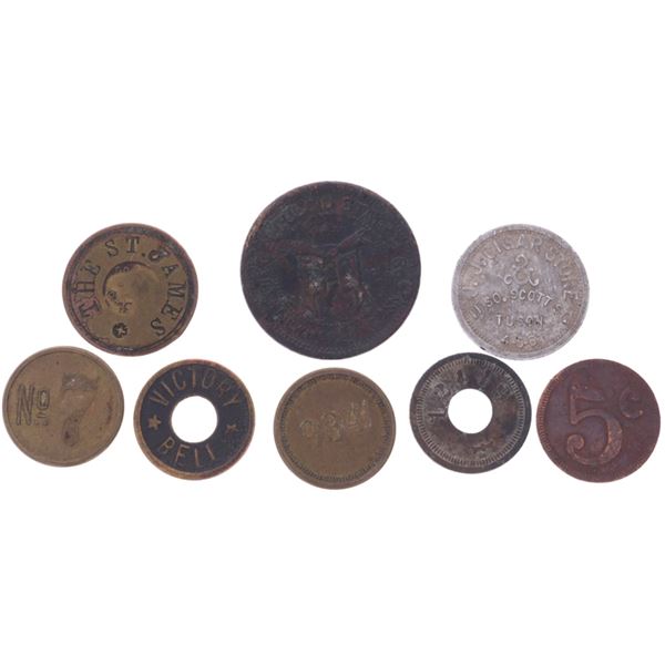 Tombstone Found Variety Token Collection c. 1890-