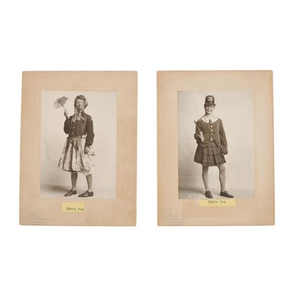 Original Signed Eddie Foy Photographs, 1883-1918