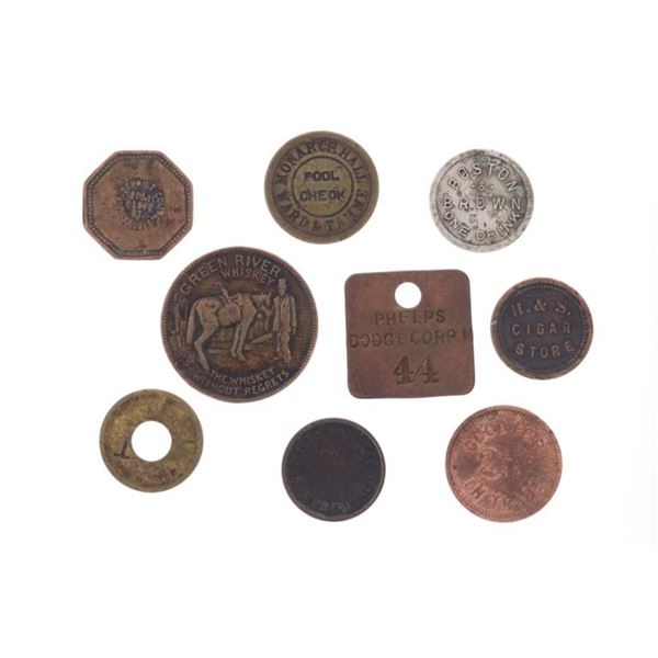 Tombstone Found Pool Hall Tokens c.1880-1920