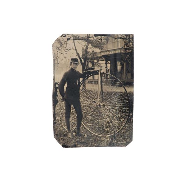 High Wheel Courier Tintype, Tombstone Museum