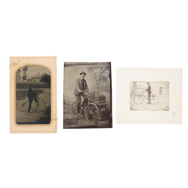 Chamberlin & Dyes Bicycle Tintypes & CDV 1900-