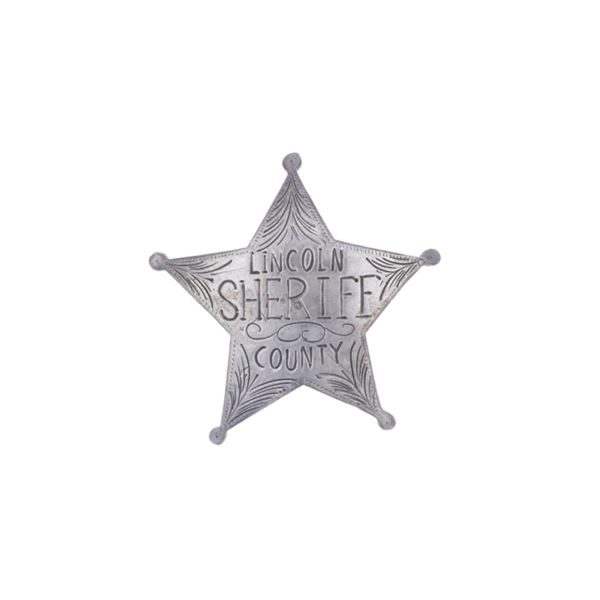 19th-C. Lincoln County NM Sheriff Silver Badge