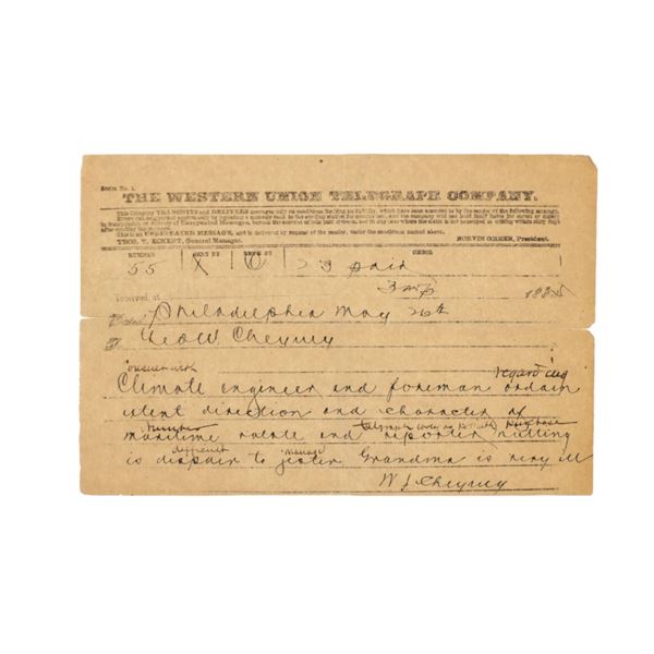Philadelphia Western Union Telegraph Transcript