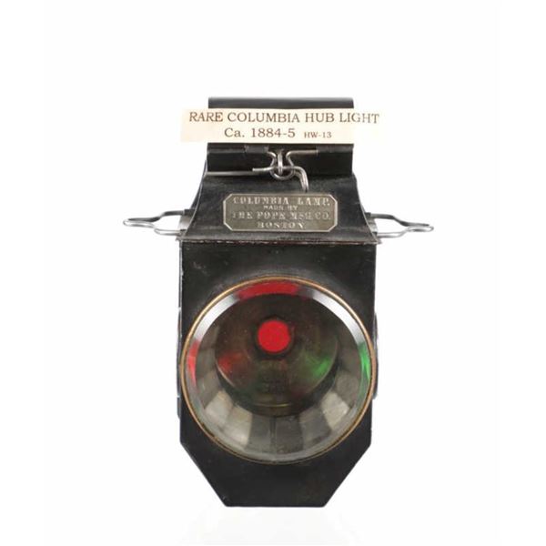Rare, Columbia High Wheel Bike Hub Light 1884-85