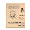 Image 2 : Ca. 1880 Barron M. Jacobs Signed Pima County Check