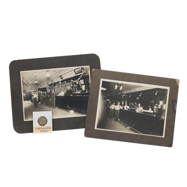 Turf Saloon & Bar Photo W/ Free Drink Token 1895