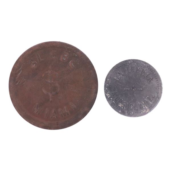 Globe - Miami Arizona & Morenci - La Iberia Tokens
