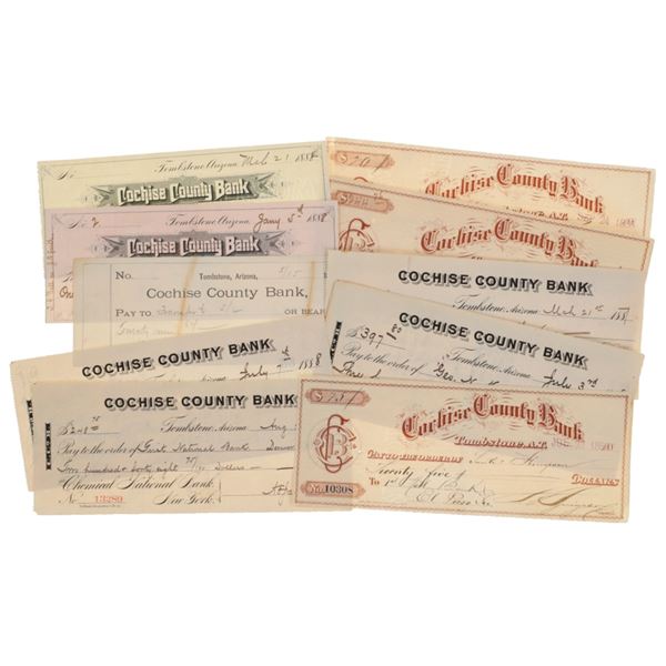 Ca. 1887-1888 Tombstone, Cochise County Bank Notes