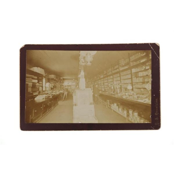 Ca. 1880 L.S. Hazeltine Montana Store Cabinet Card