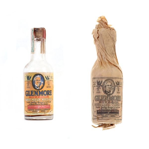 Tombstone Prohibition Era Glenmore Whiskey Bottles