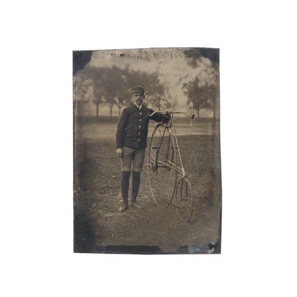 Tombstone Museum, High Wheel Bicycle Racer Tintype