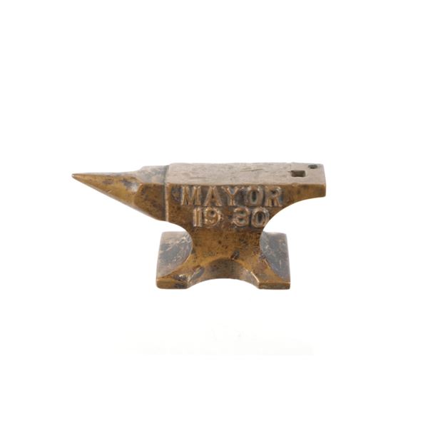 Helldorado Days Founder 1930 Mayor Ray Krebs Anvil