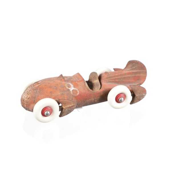 Hubley MFG Co. Painted Cast Iron Race Car 1920-30s