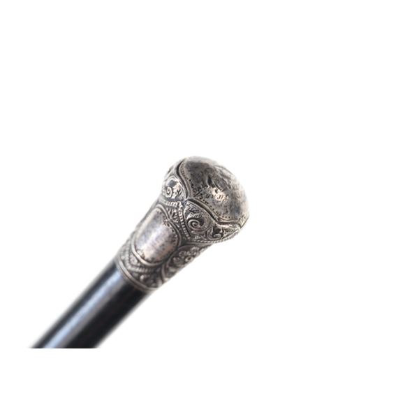 1880 Tombstone Silver Mounted Walking Stick