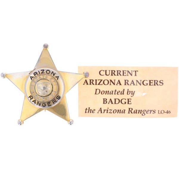 Authentic Arizona Rangers Badge Early 2000s