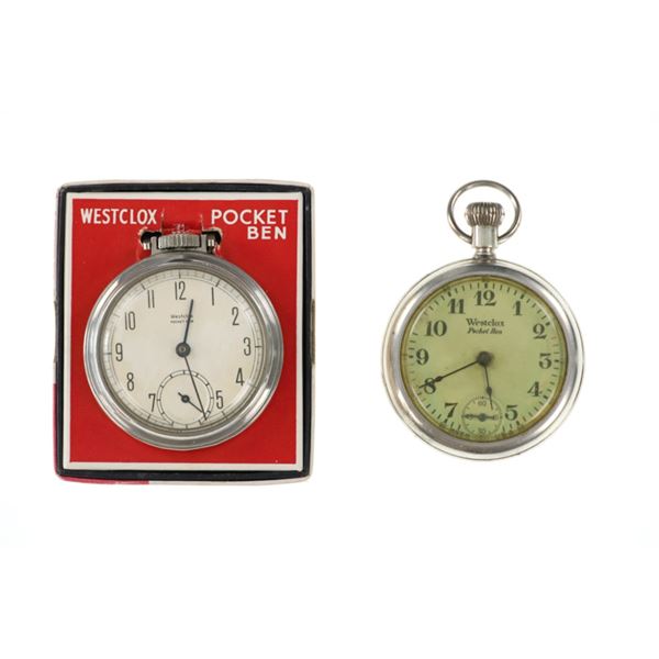 Westclox 'Pocket Ben' Pocket Watches 1927-1960 (2)