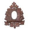 Image 1 : 19th German Black Forest Walnut Mirror Mail Slot