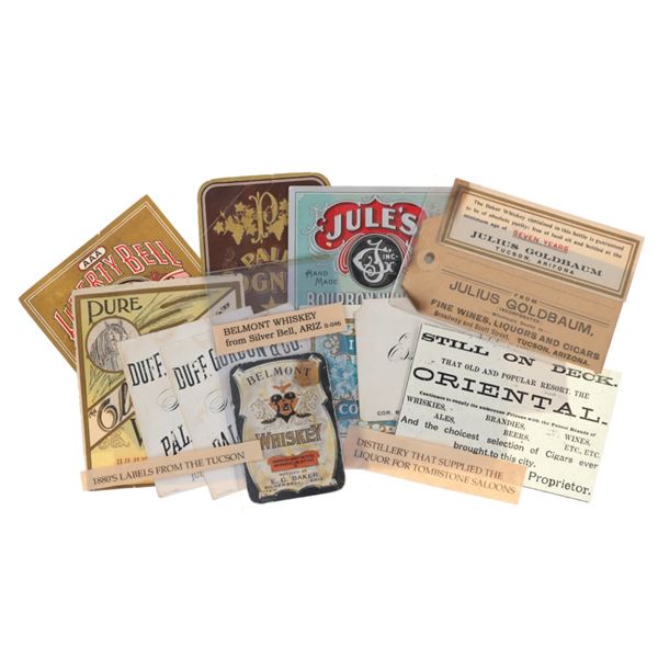 Early Whiskey, Bourbon & Rye Bottle Labels (11)