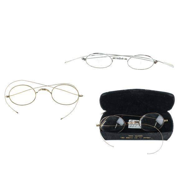 Unmarked & A.O. Co. Marked Spectacles 1880-1910s