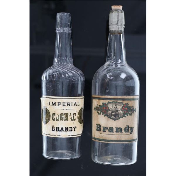 Tombstone Imperial Cognac & Brandy Bottles 1870