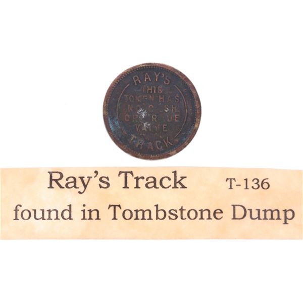 Tombstone Dump Found Ray's Track Gaming Token