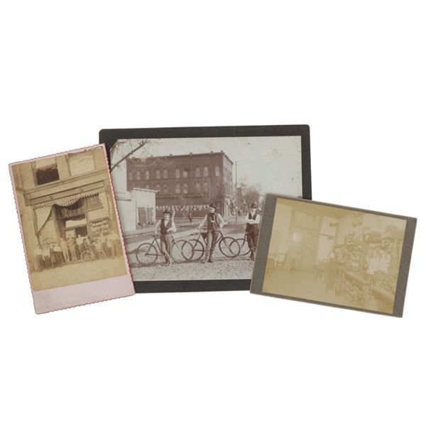 Group & Bike Original Photographs 1890s-1900s (3)