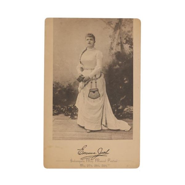 Rare Original Imperial Cabinet Card Emma Juch