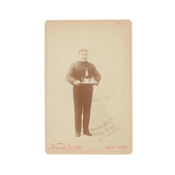 Rare Original Newsboys Cabinet Card C. H. Hopper