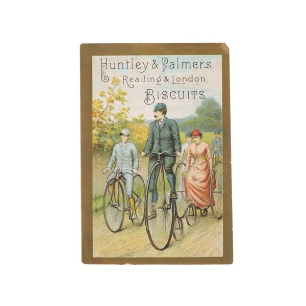 Huntley & Palmers High Wheel Trading Card 1880s