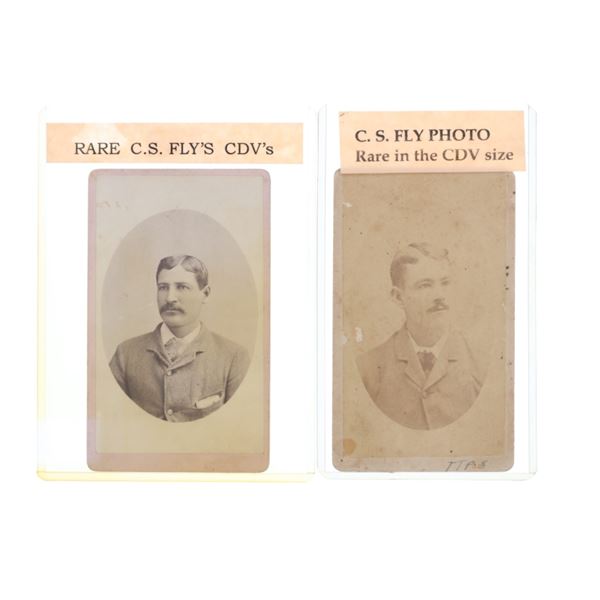 C.S. Fly CDV Size Studio Photos Of Young Men 1880s