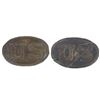 Image 1 : U.S. Civil War Era Brass Belt Buckle Pair c. 1860s