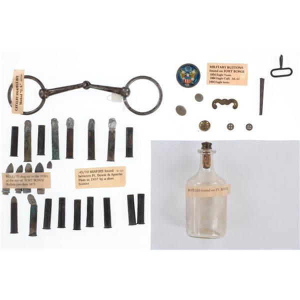 EXCAVATED Fort Bowie, A.T. Military Artifacts
