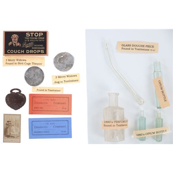 EXCAVATED Bird Cage Theater Soiled Dove Artifacts