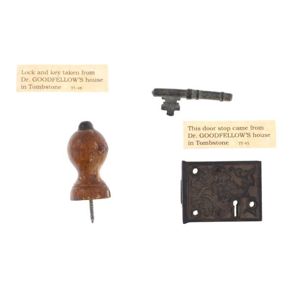 Dr. Goodfellow Residence EXCAVATED Artifacts