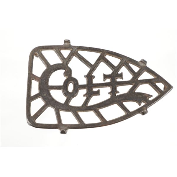 Tombstone, A.T. Colt Firearms MFG Co. Iron Trivet