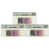 Image 2 : Bohemia & Moravia. Protectorate of Bohemia & Moravia, ND (1940), Specimen Banknote Trio.