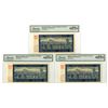Image 1 : Bohemia & Moravia. Protectorate of Bohemia and Moravia, 1940, 100 Korun, Specimen Banknote Trio.