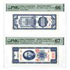 Image 1 : China. Central Bank of China, 1948, Front and Back Essay Color Trial Uniface Specimen Banknotes.