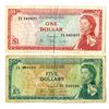 Image 1 : East Caribbean States. East Caribbean Currency Authority, ND (1965), Issued Replacement Banknote Pai