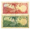 Image 2 : East Caribbean States. East Caribbean Currency Authority, ND (1965), Issued Replacement Banknote Pai