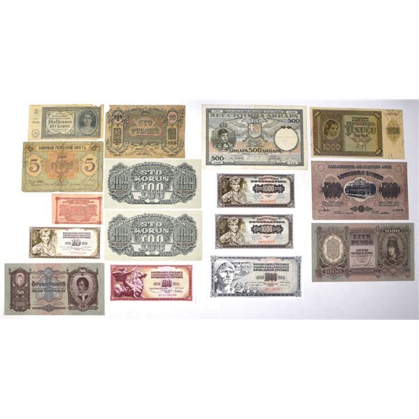 Eastern European Collection of Issued Banknotes, 1918 to 1978.