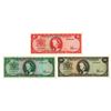 Image 1 : Trinidad & Tobago. Central Bank of Trinidad and Tobago, L.1964, Issued Banknote Trio.