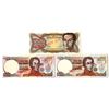 Image 1 : Venezuela. Banco Central de Venezuela, 1972 to 1998, Specimen Banknote Trio.