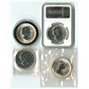 Image 2 : Canada. Silver Uncirculated 1 Ounce Maple Leaf's, 1989; 2008; 2009; and, 2012.