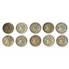 Image 2 : Franklin Silver Half Dollars, 1948 to 1952, Group of 10 Coins.