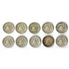 Image 2 : Franklin Silver Half Dollars, 1953 to 1956, Group of 10 Coins.