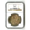 Image 1 : U.S. Morgan Silver Dollar, $1, 1887, NGC graded MS 63